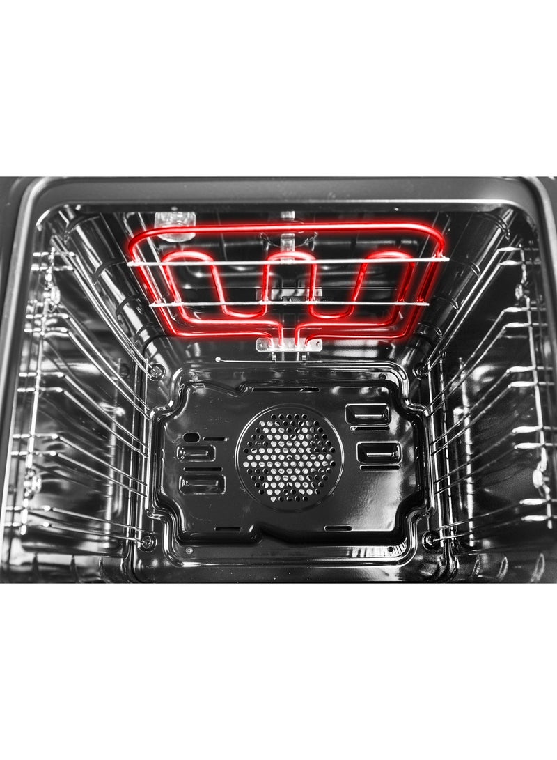 ستارواي فرن كهربائي مدمج من ستارواي، سعة 132 لتر، 60×90 سم، طهي بالبخار، مروحة توربو، 10 وظائف، باب فرن ثلاثي الطبقات، أسود - Image 5